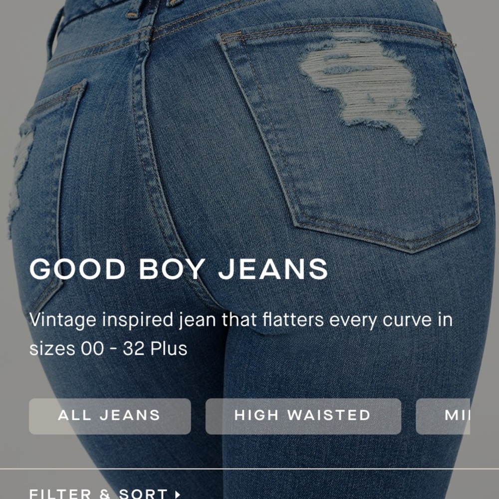 Good American good boy jeans